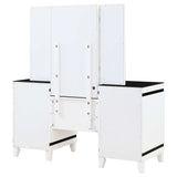 Talei White / Black Vanity Set - Ornate Home