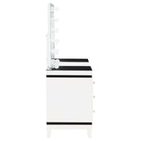 Talei White / Black Vanity Set - Ornate Home