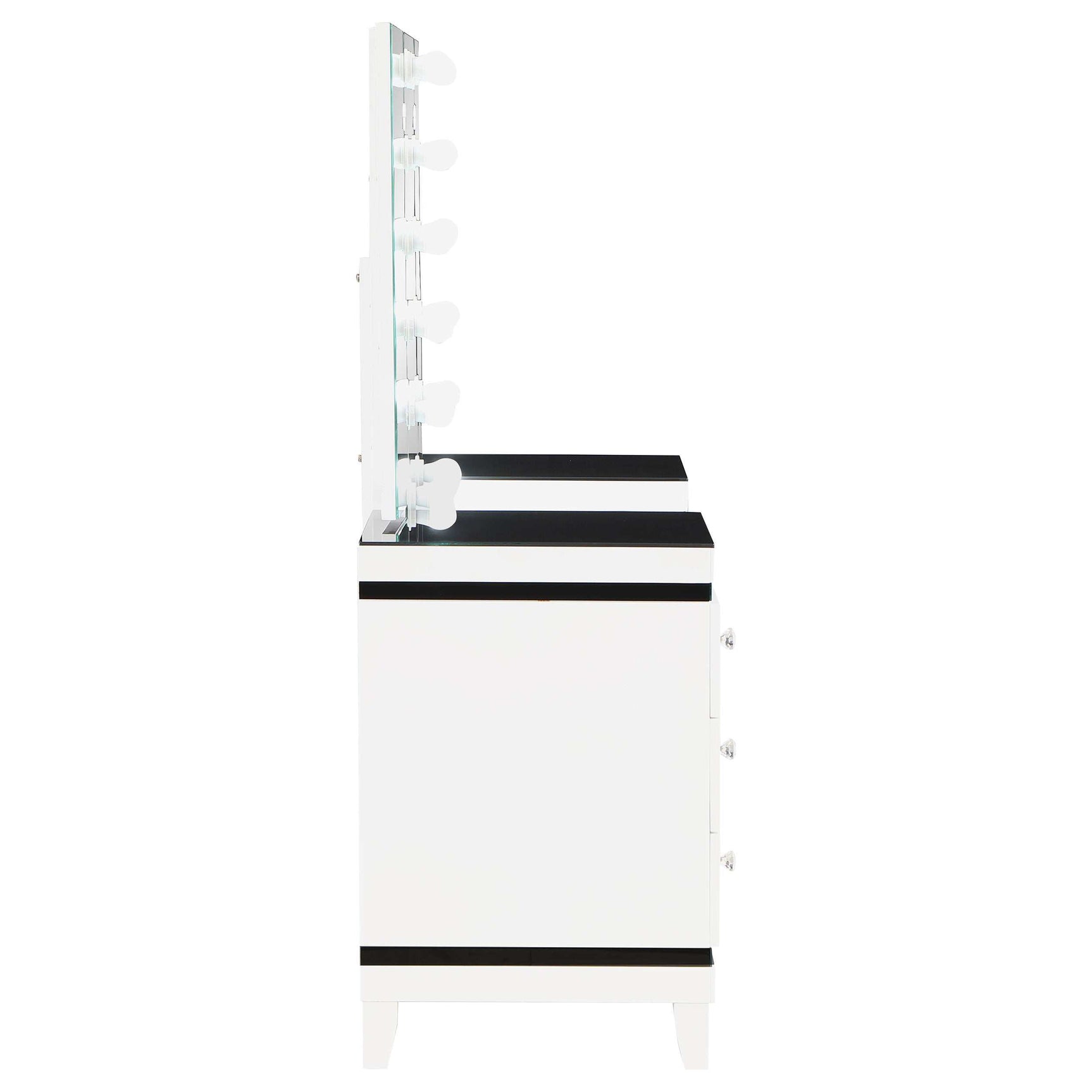 Talei White / Black Vanity Set - Ornate Home
