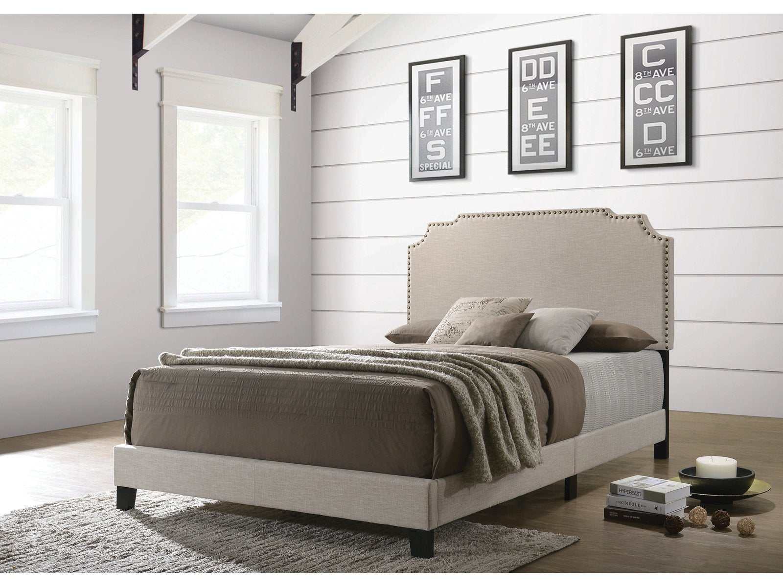 Tamarac Beige Queen Bed - Ornate Home