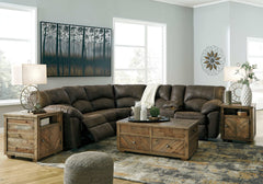 Tambo Faux Leather 2pc Manual Reclining Sectional - Ornate Home