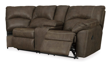 Tambo Faux Leather 2pc Manual Reclining Sectional - Ornate Home