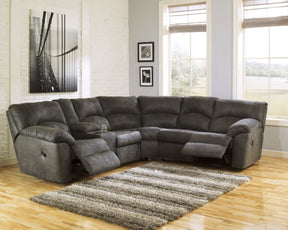 Tambo Faux Leather 2pc Manual Reclining Sectional - Ornate Home