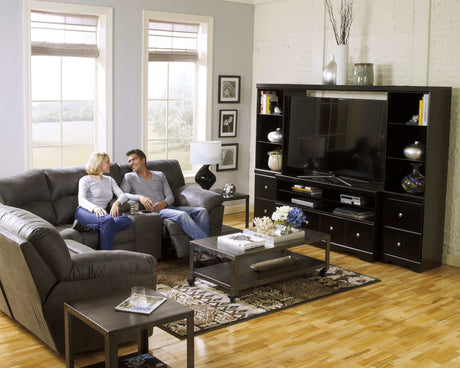 Tambo Faux Leather 2pc Manual Reclining Sectional - Ornate Home