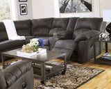 Tambo Faux Leather 2pc Manual Reclining Sectional - Ornate Home
