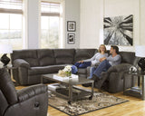 Tambo Faux Leather 2pc Manual Reclining Sectional - Ornate Home