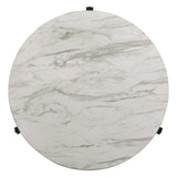 Tandi White Marble & Black Coffee Table - Ornate Home