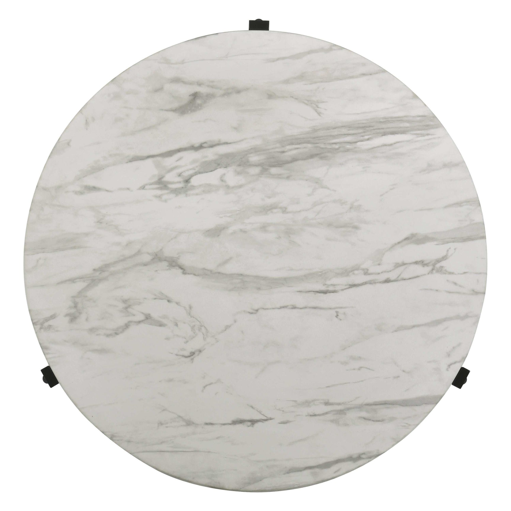 Tandi White Marble & Black Coffee Table - Ornate Home