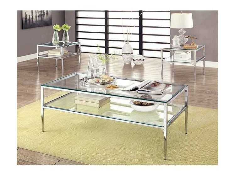 Tanika Chrome End Table - Ornate Home