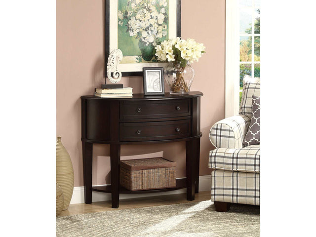 Tanis Cappuccino Console Table - Ornate Home