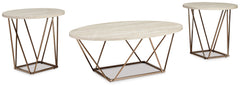 Tarica Coffee Table Set / 3pc - Ornate Home