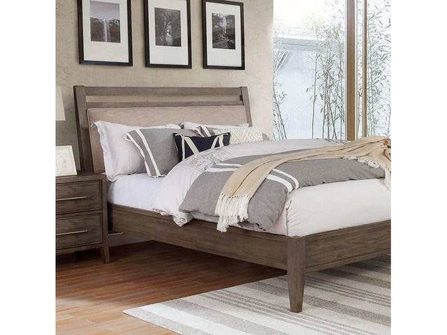 Tawana Warm Gray/Beige Eastern King Bed - Ornate Home