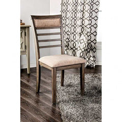 Taylah Weathered Gray & Beige Dining Set / 7pc - Ornate Home