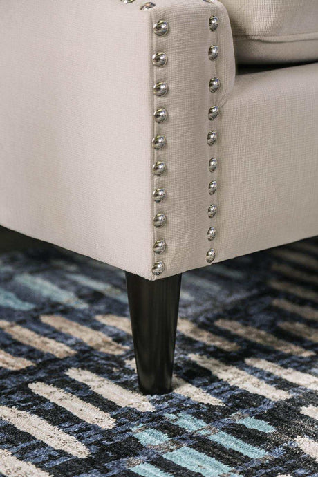 Tegan Beige Stationary Sofa & Loveseat 2pc - Ornate Home