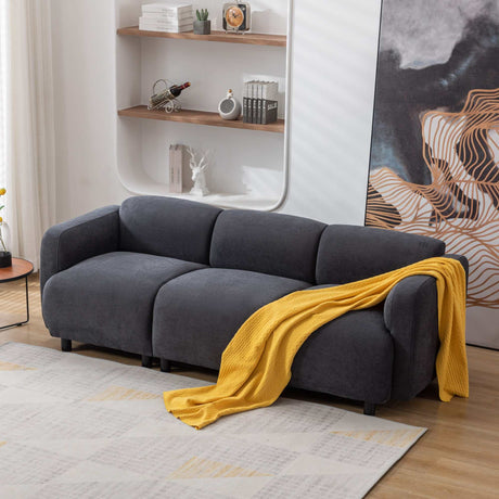 Tehama Luxury Modern Style  Sofa Dark Grey - Ornate Home