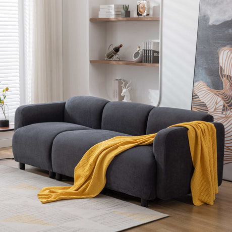 Tehama Luxury Modern Style  Sofa Dark Grey - Ornate Home
