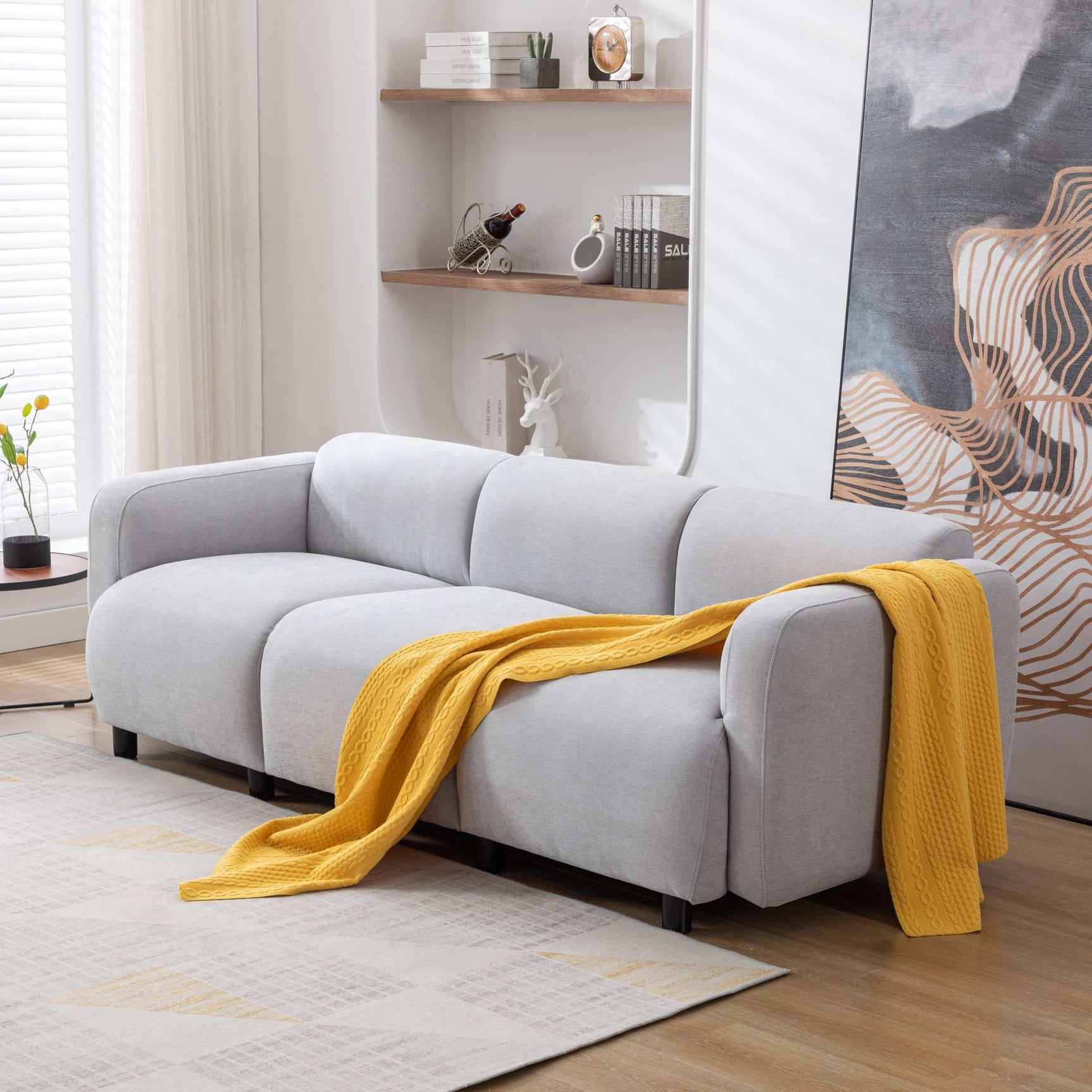 Tehama Luxury Modern Style  Sofa Gray - Ornate Home