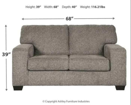 Termoli Granite Stationary Loveseat - Ornate Home