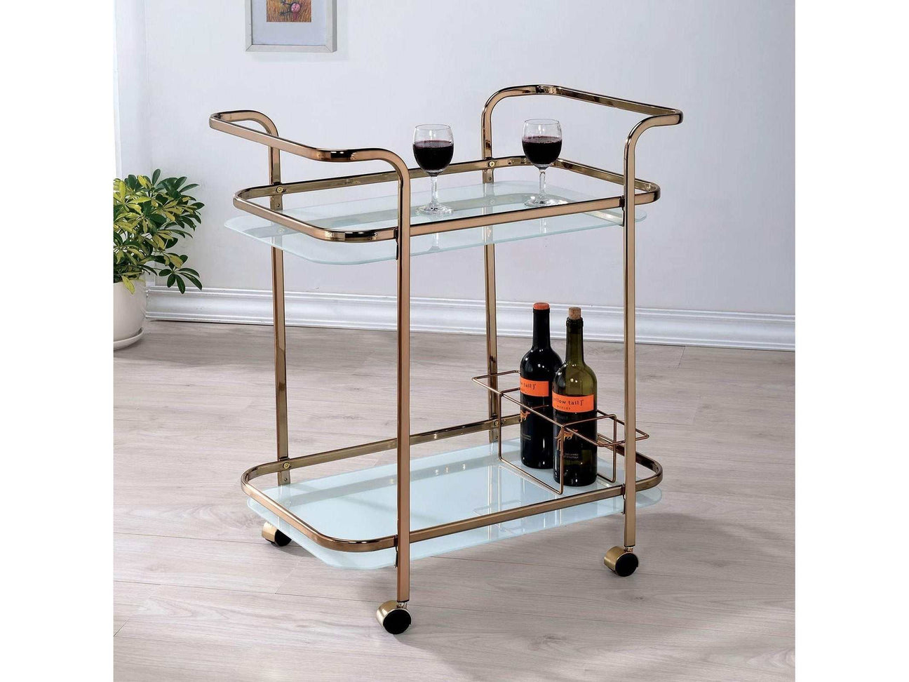 Tiana Champagne Serving Cart - Ornate Home