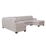 Tijuana Modern U-Shape Sectional Sofa  Beige - Ornate Home