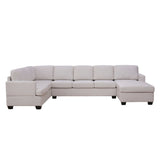 Tijuana Modern U-Shape Sectional Sofa  Beige - Ornate Home