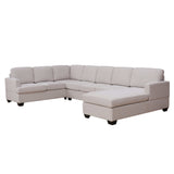 Tijuana Modern U-Shape Sectional Sofa  Beige - Ornate Home