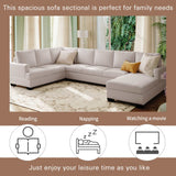 Tijuana Modern U-Shape Sectional Sofa  Beige - Ornate Home