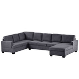 Tijuana Modern U-Shape Sectional Sofa Gray - Ornate Home