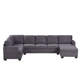 Tijuana Modern U-Shape Sectional Sofa Gray - Ornate Home