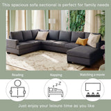 Tijuana Modern U-Shape Sectional Sofa Gray - Ornate Home