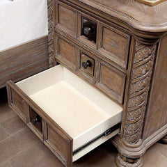 Timandra Rustic Natural Tone Nightstand - Ornate Home