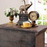 Timandra Rustic Natural Tone Nightstand - Ornate Home