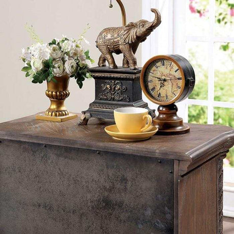 Timandra Rustic Natural Tone Nightstand - Ornate Home