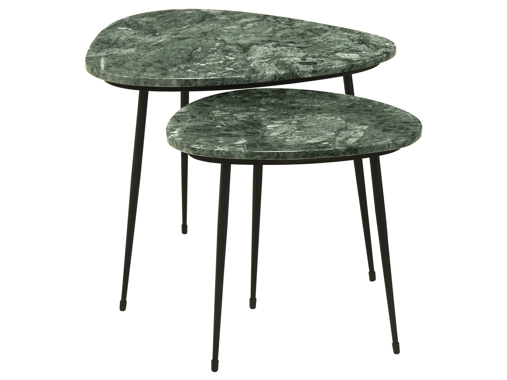 Tobias Black 2 Pc Nesting Table - Ornate Home