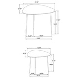 Tobias Black 2 Pc Nesting Table - Ornate Home