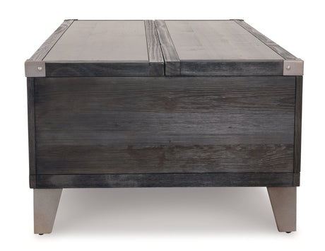 Todoe Dark Gray Lift Top Coffee Table - Ornate Home