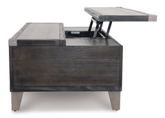 Todoe Dark Gray Lift Top Coffee Table - Ornate Home