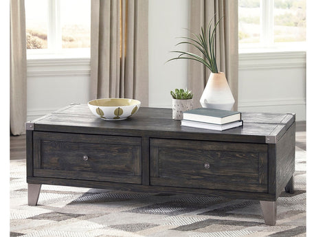 Todoe Dark Gray Lift Top Coffee Table - Ornate Home
