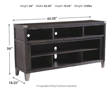 Todoe Gray 65" TV Stand - Ornate Home