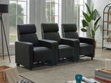 Toohey Black 3 Pc Theater Seating (3R) - Ornate Home
