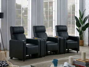 Toohey Black 5 Pc Theater Seating (3R) - Ornate Home