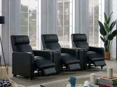 Toohey Black 5 Pc Theater Seating (3R) - Ornate Home