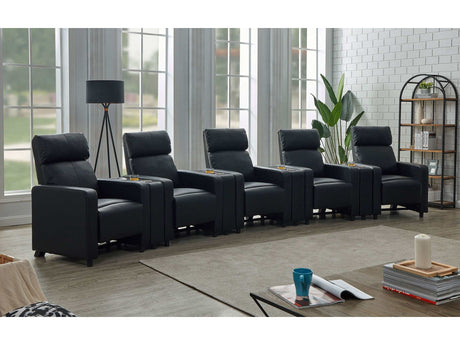 Toohey Black 9 Pc Theater Seating (5R) - Ornate Home