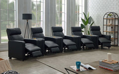 Toohey Black 9 Pc Theater Seating (5R) - Ornate Home