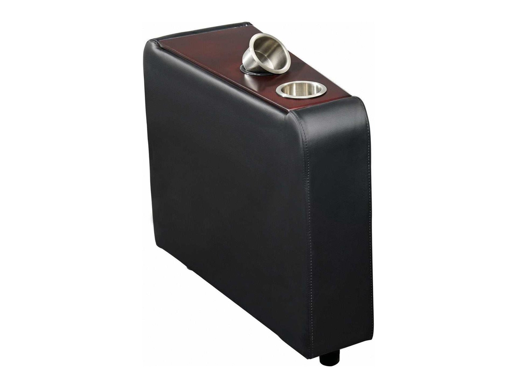 Toohey Black Home Theater Console Table w/ Two Cup Holders - Ornate Home