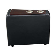 Toohey Black Home Theater Console Table w/ Two Cup Holders - Ornate Home