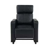 Toohey Black Push-Back Recliner - Ornate Home