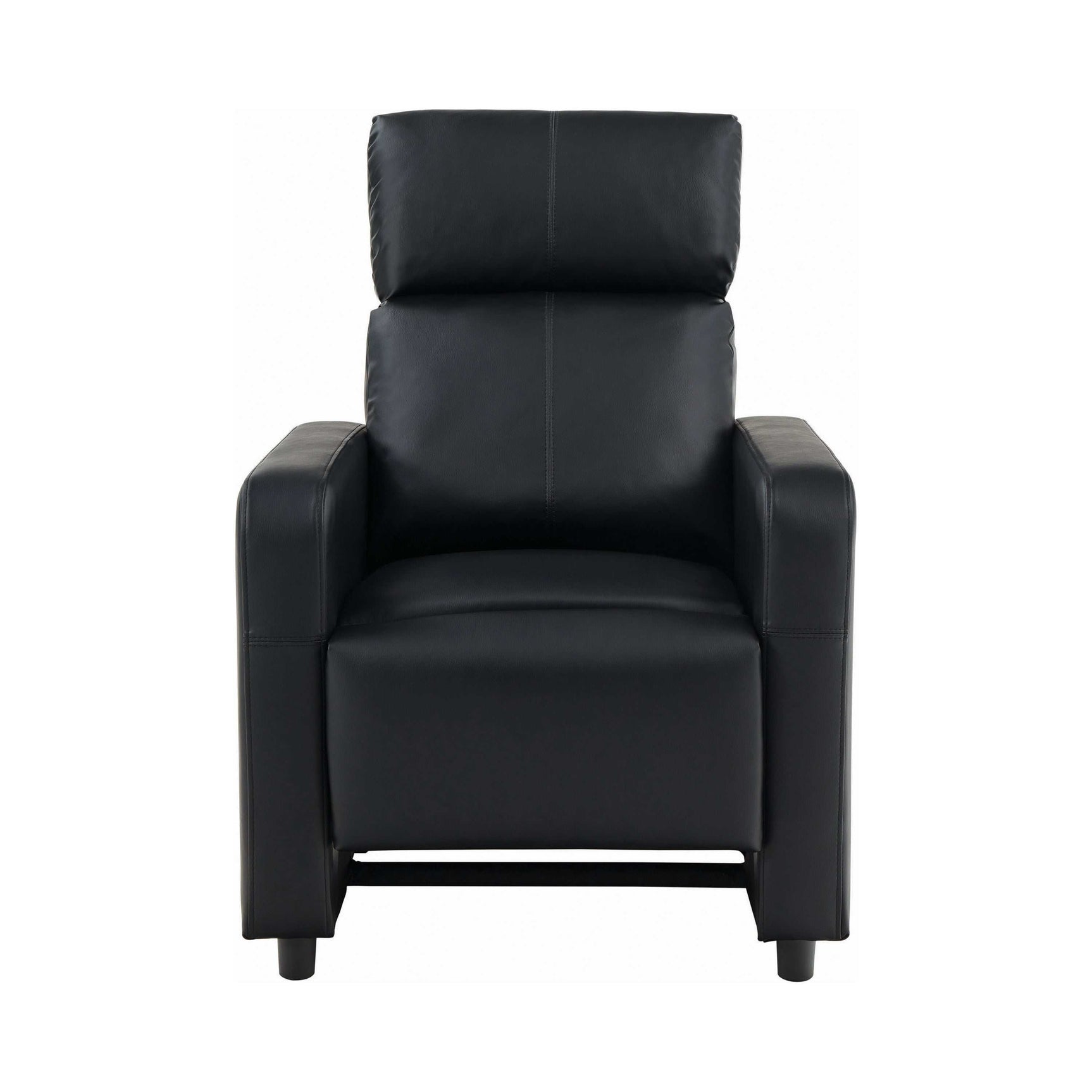 Toohey Black Push-Back Recliner - Ornate Home