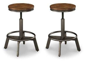 Torjin Brown & Gray Counter Height Bar Stool (Set of 2) - Ornate Home