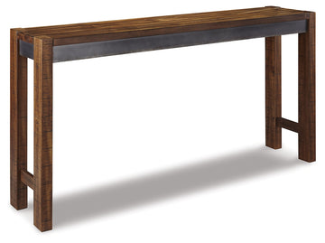 Torjin Brown/Gray Counter Height Long Dining Table - Ornate Home